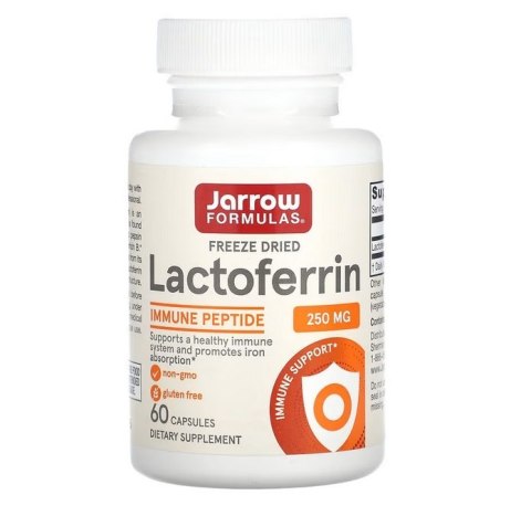 Jarrow Formulas JARROW FORMULAS Lactoferrin - Laktoferyna (60 kaps.)