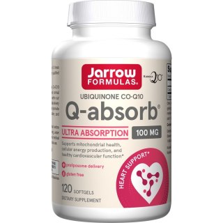 Jarrow Formulas JARROW FORMULAS Ubiquinone Co-Q10 Q-absorb 100 mg - Koenzym Q10 (120 kaps.)