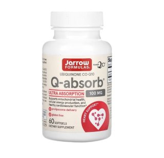 Jarrow Formulas JARROW FORMULAS Ubiquinone Co-Q10 Q-absorb 100 mg - Koenzym Q10 (60 kaps.)