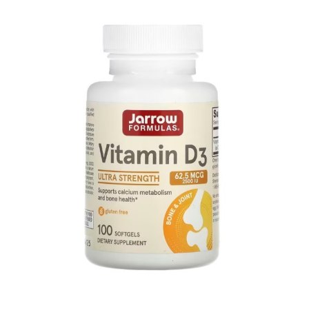Jarrow Formulas JARROW FORMULAS Witamina D3 2500 IU (100 kaps.)