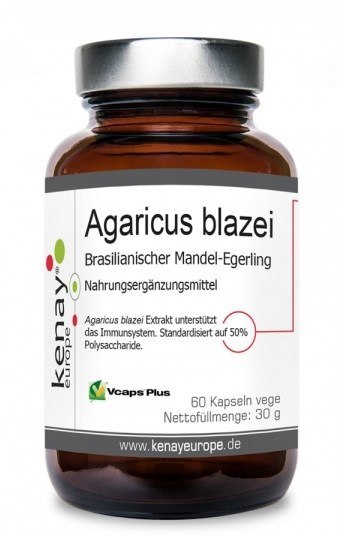 Kenay KENAY EKO Agaricus blazei - Ekologiczna Pieczarka brazylijska (60 kaps.)