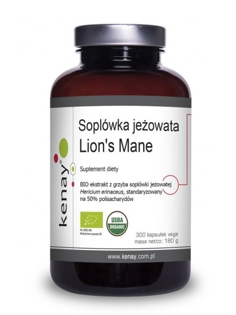 Kenay KENAY EKO Soplówka Jeżowata - Lion's Mane (300 kaps.)