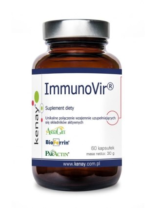 Kenay KENAY ImmunoVir - Astragalus, Andrographis, Lukrecja i Laktoferyna (60 kaps.)