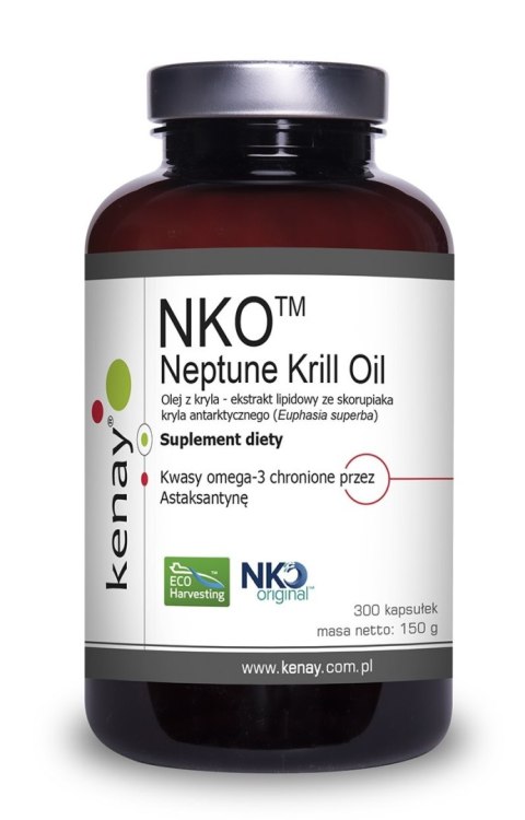 Kenay KENAY NKO Olej z Kryla - Neptune Krill Oil (300 kaps.)