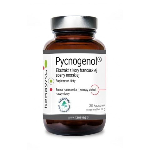 Kenay KENAY Pycnogenol 100 mg - Ekstrakt z kory francuskiej sosny morskiej (30 kaps.)