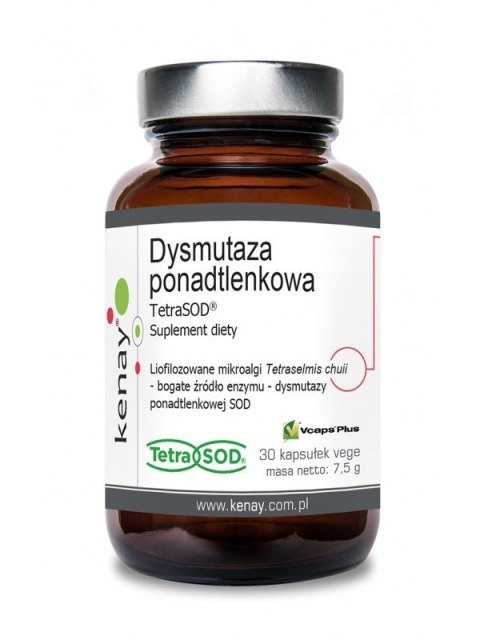 Kenay KENAY SOD 750 IU - Dysmutaza ponadtlenkowa TetraSOD (30 kaps.)
