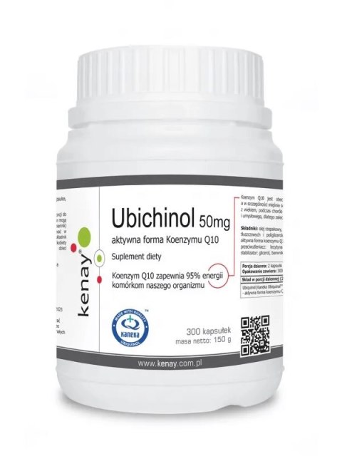 Kenay KENAY Ubichinol Koenzym Q10 50 mg (300 kaps.)