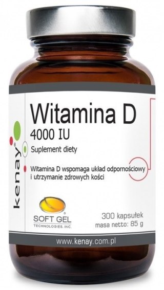 Kenay KENAY Witamina D3 4000 IU (300 kaps.)