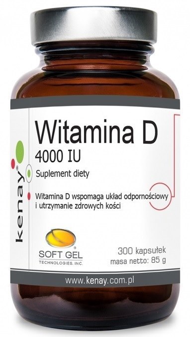 Kenay KENAY Witamina D3 4000 IU (300 kaps.)