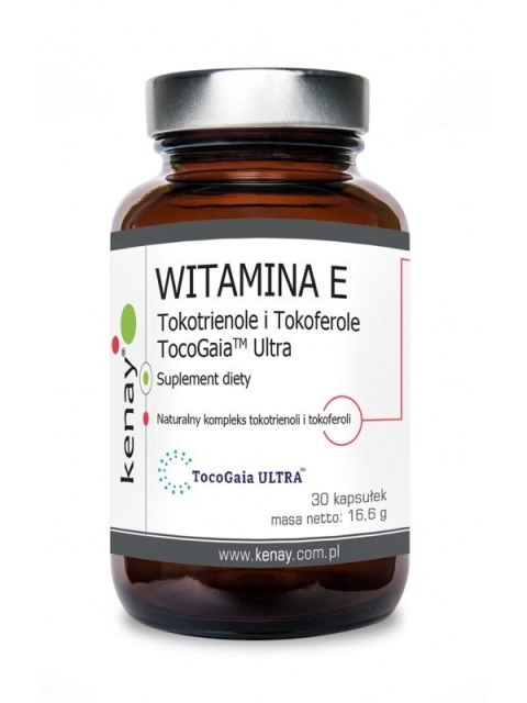 Kenay KENAY Witamina E Tokotrienole i Tokoferole TocoGaia Ultra (30 kaps.)