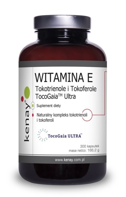Kenay KENAY Witamina E Tokotrienole i Tokoferole TocoGaia Ultra (300 kaps.)