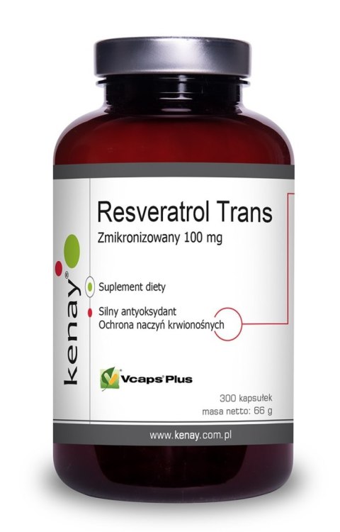 Kenay KENAY Zmikronizowany Resveratrol 100 mg (300 kaps.)