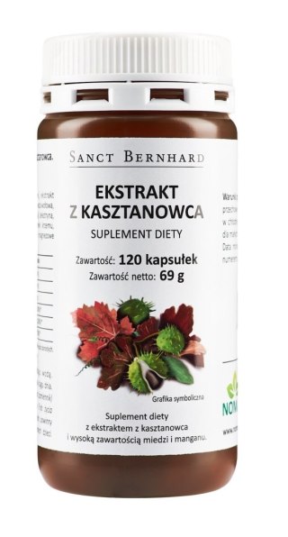 Krauterhaus Sanct Bernhard KRAUTERHAUS SANCT BERNHARD Ekstrakt z kasztanowca (120 kaps.)