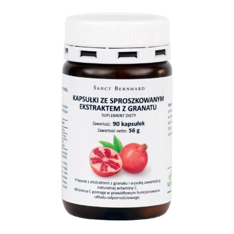 Krauterhaus Sanct Bernhard KRAUTERHAUS SANCT BERNHARD Granat ekstrakt 500 mg (90 kaps.)