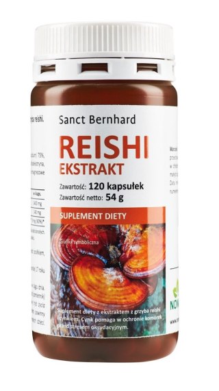 Krauterhaus Sanct Bernhard KRAUTERHAUS SANCT BERNHARD Grzyb Reishi ekstrakt (120 kaps.)