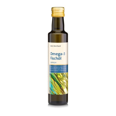 Krauterhaus Sanct Bernhard KRAUTERHAUS SANCT BERNHARD Olej rybny omega 3 - smak cytrynowy (250 ml)