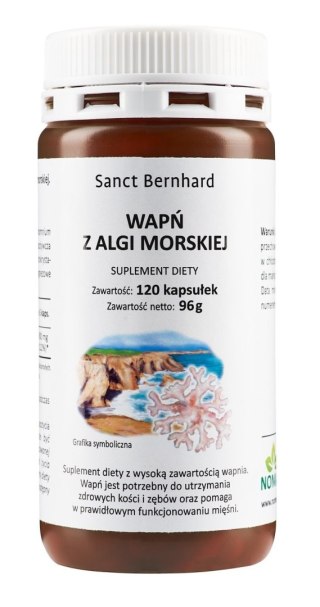 Krauterhaus Sanct Bernhard KRAUTERHAUS SANCT BERNHARD Wapń z Algi Morskiej (120 kaps.)
