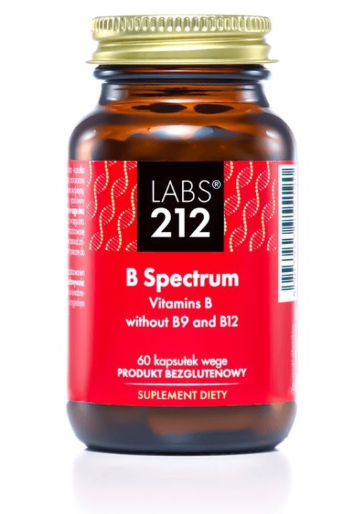 Labs212 LABS212 B Spectrum - Witaminy B bez B9 i B12 (60 kaps.)