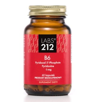 Labs212 LABS212 Vitamin B6 Pyridoxal 5'-Phosphate + Pyridoxine (60 kaps.)
