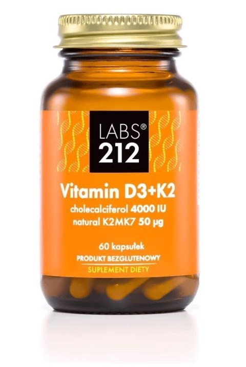 Labs212 LABS212 Vitamin D3 4000 IU + K2 (60 kaps.)
