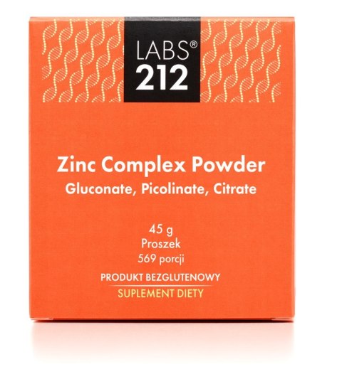 Labs212 LABS212 Zinc Complex Powder - Gluconate, Picolinate, Citrate (45 g)