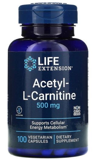 Life Extension LIFE EXTENSION Acetyl L-Carnitine 500 mg (100 kaps.)