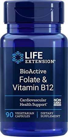 Life Extension LIFE EXTENSION BioActive Foliany i Witamina B12 (90 kaps.)