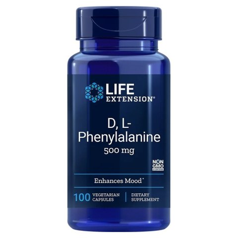 Life Extension LIFE EXTENSION D, L-Phenylalanine - D-Fenyloalanina + L-Fenyloalanina (100 kaps.)