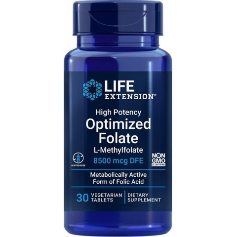 Life Extension LIFE EXTENSION Folian - High Potency Optimized Folate (30 tabl.)