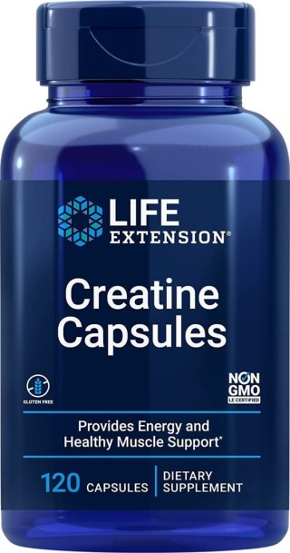 Life Extension LIFE EXTENSION Kreatyna - Creatine Capsules (120 kaps.)