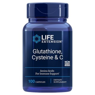 Life Extension LIFE EXTENSION L-Glutation + L-Cysteina + Witamina C (100 kaps.)