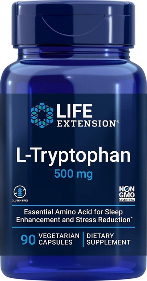 Life Extension LIFE EXTENSION L-Tryptophan 500 mg (90 kaps.)