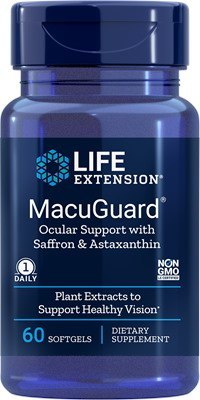 Life Extension LIFE EXTENSION MacuGuard Ocular Support with Saffron & Astaxanthin (60 kaps.)