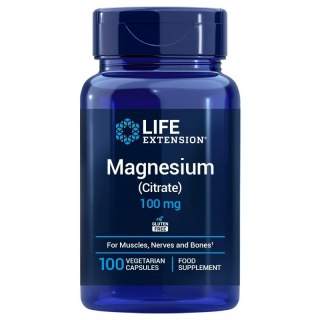 Life Extension LIFE EXTENSION Magnesium Citrate - Magnez 100 mg EU (100 kaps.)