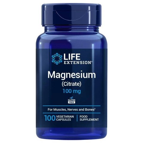 Life Extension LIFE EXTENSION Magnesium Citrate - Magnez 100 mg EU (100 kaps.)