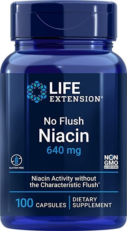 Life Extension LIFE EXTENSION No Flush Niacin 640 mg (100 kaps.)