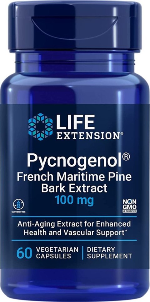 Life Extension LIFE EXTENSION Pycnogenol French Maritime Pine Bark Extract 100 mg (60 kaps.)
