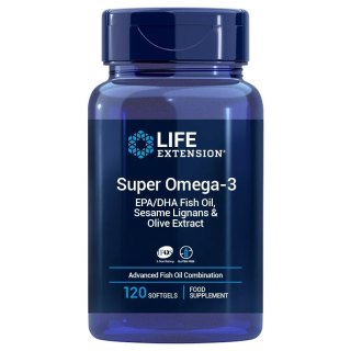 Life Extension LIFE EXTENSION Super Omega-3 EPA/DHA z Lignanami Sezamowymi i Ekstraktem z Oliwek (120 kaps. miękkich)
