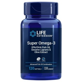 Life Extension LIFE EXTENSION Super Omega-3 EPA/DHA z Lignanami Sezamowymi i Ekstraktem z Oliwek EU (120 kaps.)
