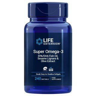 Life Extension LIFE EXTENSION Super Omega-3 EPA/DHA z Lignanami Sezamowymi i Ekstraktem z Oliwek EU (240 kaps.)