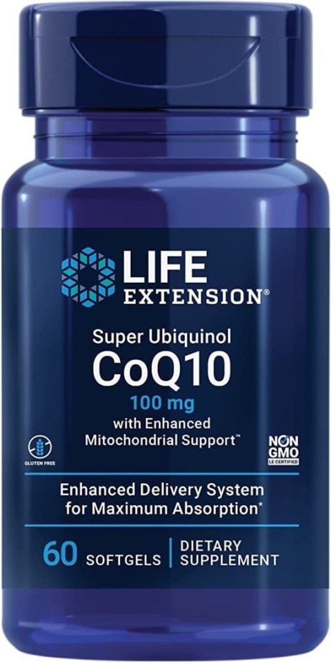 Life Extension LIFE EXTENSION Super Ubiquinol CoQ10 100 mg with Enhanced Mitochondrial Support (60 kaps.)