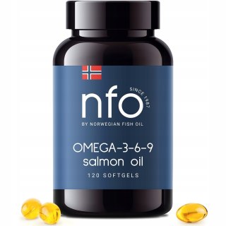 NFO NFO Omega-3-6-9 Salmon Oil - Olej z łososia (120 kaps. miękkich)