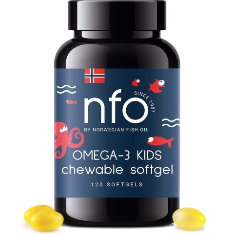 NFO NFO Omega-3 Kids Chewable (120 kaps. miękkich do żucia)