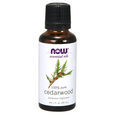 NOW Foods NOW FOODS 100% Olejek Cedrowy - Cedarwood (Drzewo Cedrowe) (30 ml)