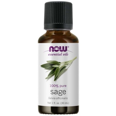 NOW Foods NOW FOODS 100% Olejek z Szałwii - Sage - Szałwia (30 ml)