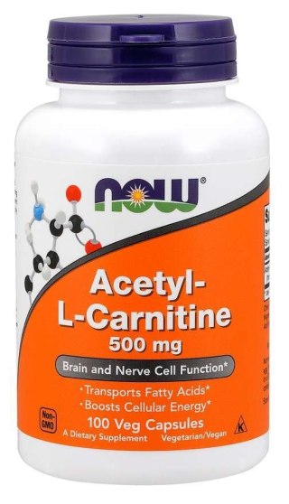 NOW Foods NOW FOODS Acetyl L-Karnityna HCI 500 mg (100 kaps.)