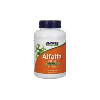 NOW Foods NOW FOODS Alfalfa - Lucerna Siewna 650 mg (250 tabl.)