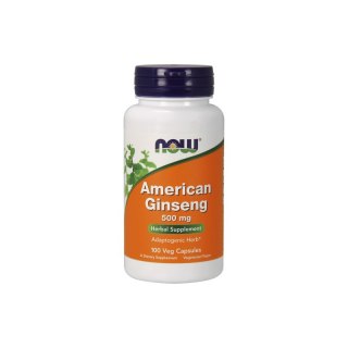 NOW Foods NOW FOODS American Ginseng - Żeń-szeń Amerykański (100 kaps.)