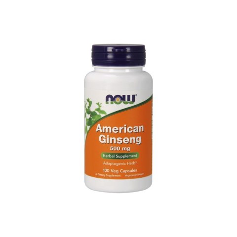 NOW Foods NOW FOODS American Ginseng - Żeń-szeń Amerykański (100 kaps.)