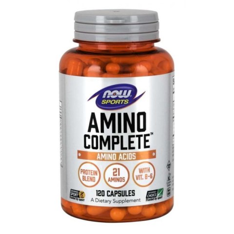 NOW Foods NOW FOODS Amino Complete - Kompleks Aminokwasów (120 kaps.)